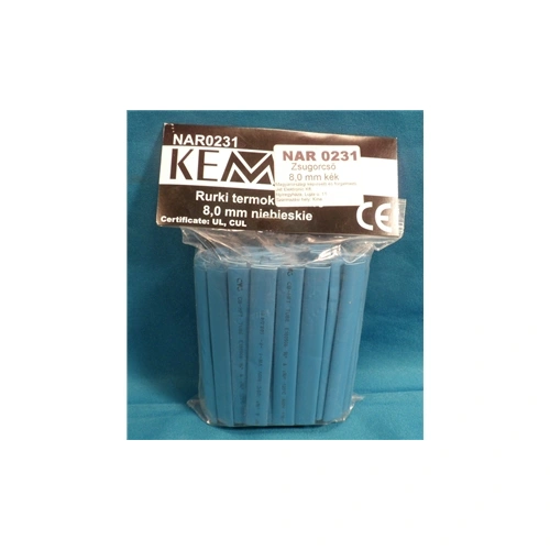 Zsugorcső 8,0mm 10cm kék  (100db/cs.) /RENDELÉSRE