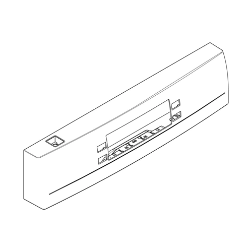 kezelőlap, inox, AEG, 450mmFS (eredeti) Electrolux